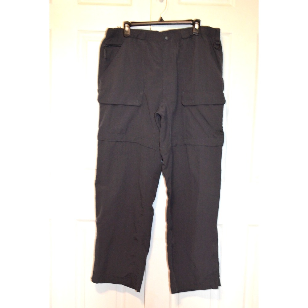 THE NORTH FACE Nylon Convertible Dark Gray Cargo Hiking Pants Men's XL